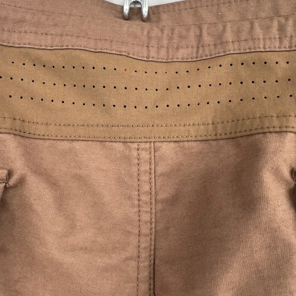 Roark Mens Brown Utility Adventure Shorts‎ Zip Pockets Drawstring Size 40
